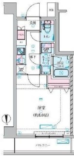 GENOVIA川崎鈴木町skygarden 3階 間取り図