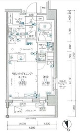 デュオステージ宮崎台 6階 間取り図