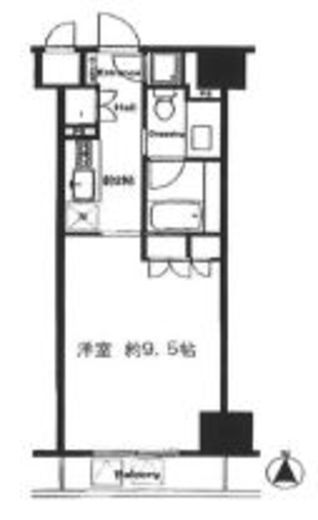 コンパートメント東京中央 3階 間取り図