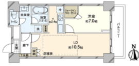 リーデンスタワー 3階 間取り図