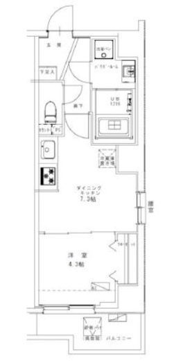 ジェノヴィア幡ヶ谷 3階 間取り図