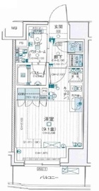 デュオステージ立川曙町 6階 間取り図