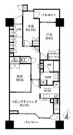 東京錦糸町シティタワー 4階 間取り図