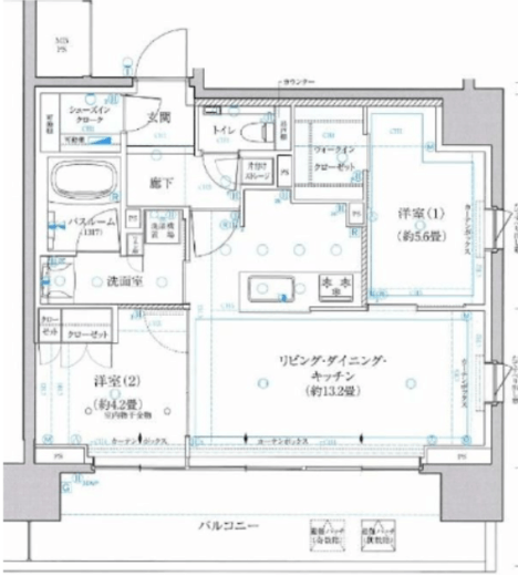 クリオ横浜ザ・グラン 3階 間取り図