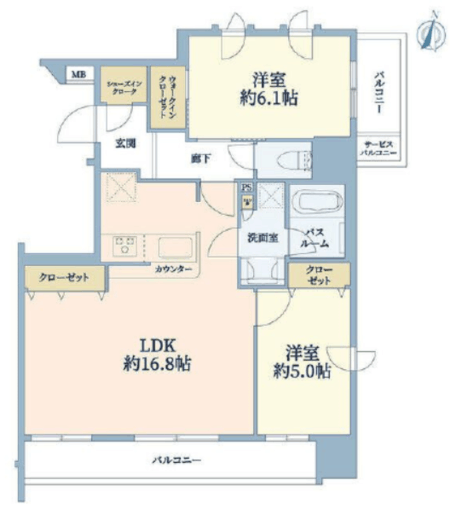 ブリシア横浜 10階 間取り図
