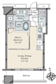WORLD TOWER RESIDENCE 14階 間取り図