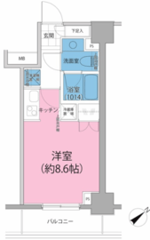 パークハビオ東向島 302 間取り図