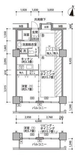 東雲キャナルコートCODAN 18-626 間取り図
