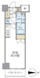 パークスフィア中野富士見町 408 間取り図