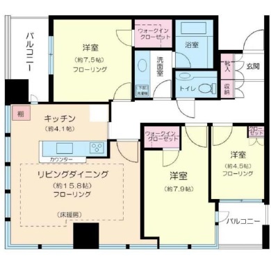 東京タイムズタワー 21階 間取り図