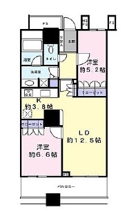 ザ・東京タワーズ シータワー 17階 間取り図