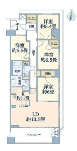 港北センタープレイス 8階 間取り図