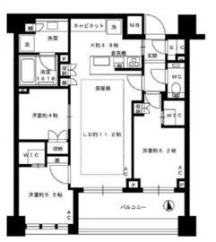 ブリリア目黒大橋 5階 間取り図