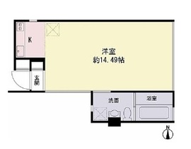 Hi-Rooms神泉 102 間取り図