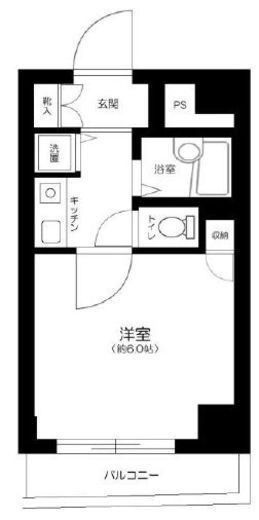 ラグーンシティ芝公園 5階 間取り図