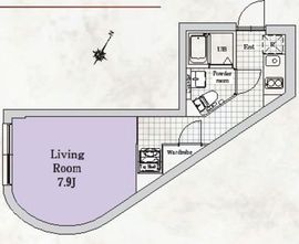ノゾミオプレミア目黒 402 間取り図
