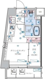 リヴシティ住吉 4階 間取り図