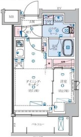 リヴシティ住吉 2階 間取り図