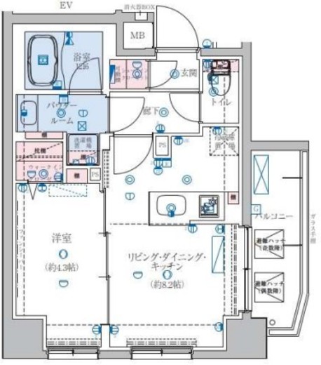 リヴシティ住吉 3階 間取り図