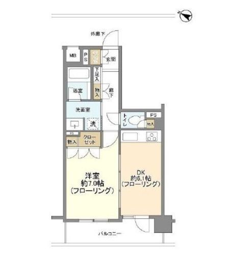 藤和シティホームズ文京音羽 2階 間取り図