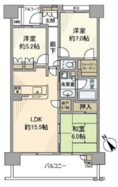 川崎サイトシティ 13階 間取り図