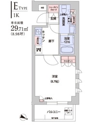 フレアージュ白金台 101 間取り図