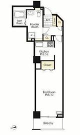 シーリアお台場 1-608 間取り図