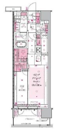 エクセレントシティ本厚木駅前 14階 間取り図