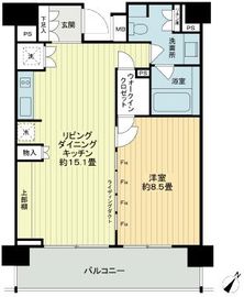 イクサージュ目黒 3階 間取り図