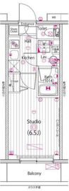 グランド・ガーラ横浜 6階 間取り図