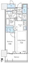 パークタワー西新宿 814 間取り図