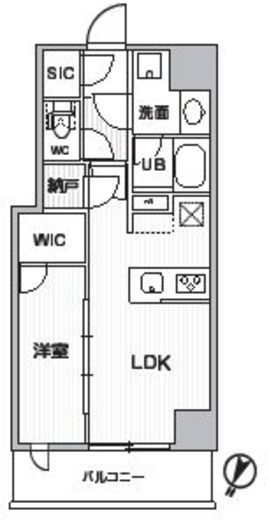 シーズンフラッツ新大塚 310 間取り図