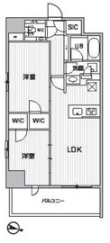 シーズンフラッツ新大塚 501 間取り図