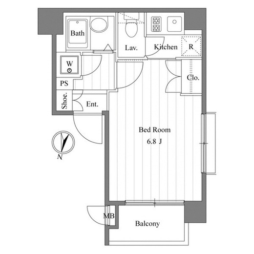 LaSante広尾 (ラサンテ広尾) 401 間取り図
