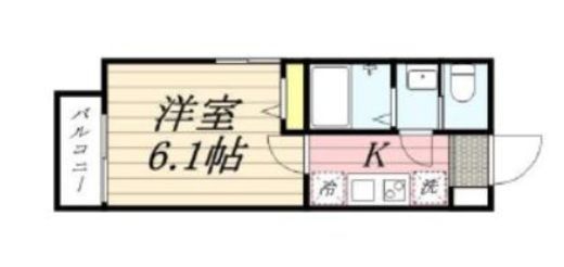 グランヒルレジデンス目黒大橋 2階 間取り図