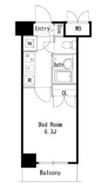 LaSante広尾 (ラサンテ広尾) 811 間取り図