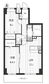エスカリエ武蔵小杉 2階 間取り図