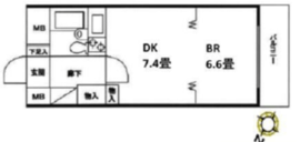 白金アネックス 502 間取り図