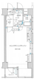 フォセット月島 10階 間取り図
