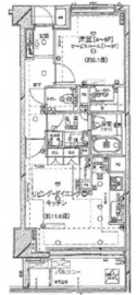 レグノ・スイート三軒茶屋 2階 間取り図