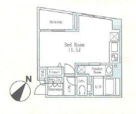 レジデンスサザン恵比寿 202 間取り図