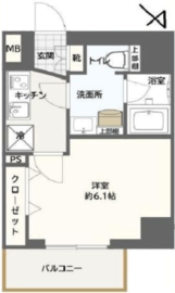 SQUARE CITY YOKOHAMA ODORIKOEN AZ (スクエアシティ横濱大通公園AZ) 701 間取り図