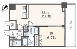 フェルテ中野 1001 間取り図