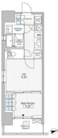 パークアクシス市川 401 間取り図