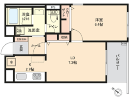 ローレルフラット 301 間取り図