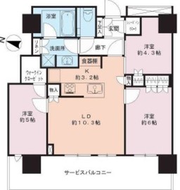 THE YOKOHAMA FRONT TOWER (ザ・ヨコハマフロントタワー) 21階 間取り図