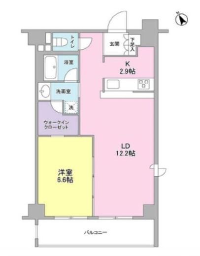 セントラル白楽 301 間取り図