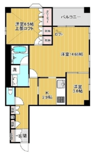 クオリア恵比寿ウエスト 13階 間取り図