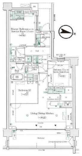 パークシティ高田馬場 3階 間取り図