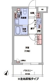 フレアージュ白金台 102 間取り図